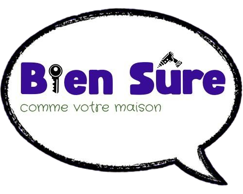 Bulle de bande dessinée avec comme texte : "Bien Sûre, comme votre maison"